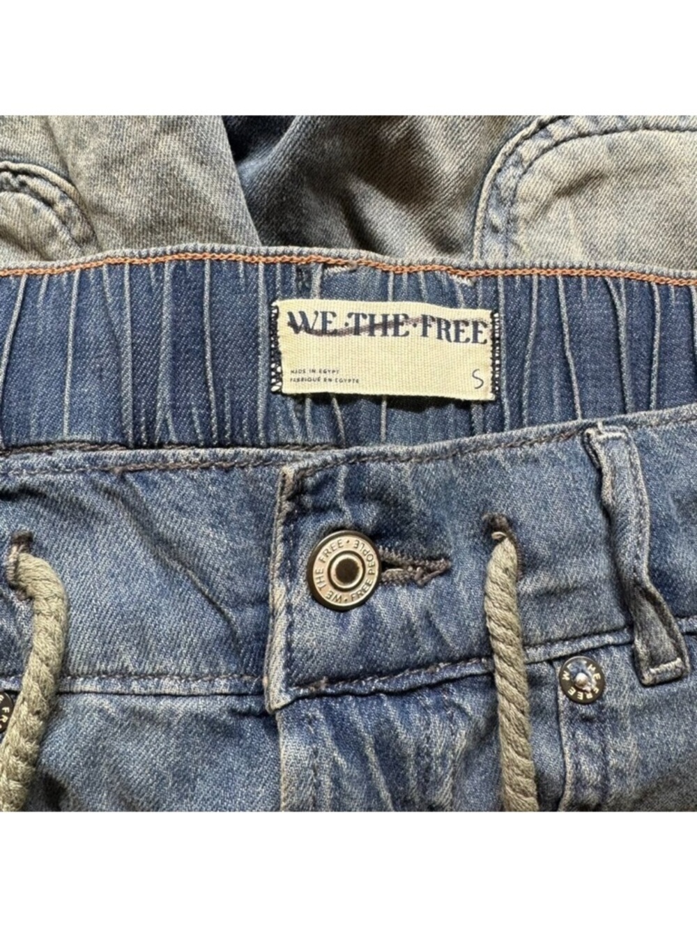 NWT Free People Second Chances Low-Slung Jean Shorts Blue Small - Picture 10 of 14